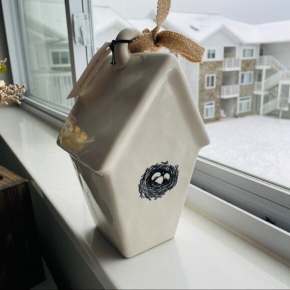Rae Dunn | Knock | Cream Ceramic Birdhouse - Picture 3 of 9